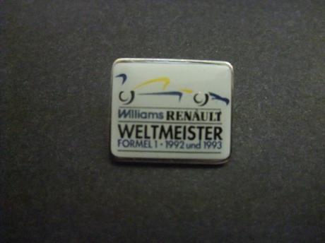 Formule 1 race team Renault Williams wereldkampioen 1992-1993